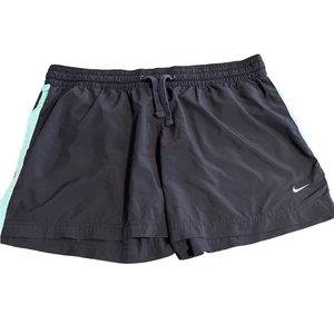 Nike Running Shorts 14-16‎ Black And Teal Lightweight Gently Used